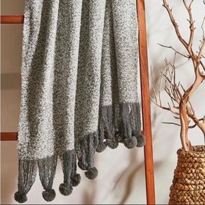 Soft Surroundings Pom Pom Throw 50" x 70"